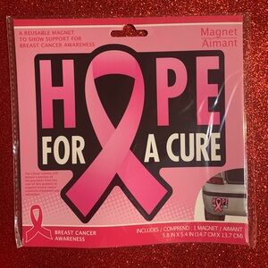 Pink Breast Cancer Awareness Magnet Brand New in Packaging.